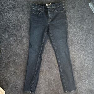 Madewell Women's Dark Gray Skinny Jeans
